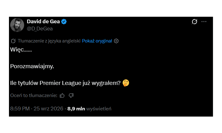 PYTANIE od Davida de Gei po POTWIERDZONYCH 114 ZARZUTACH Manchesteru City xD